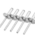 Heavy Duty Aluminum Pop Rivets Set With 30-Piece Large Flange Blind Rivets Assortment Kit 5/8 Inch Diameter 16 Mm Durable Aluminum Alloy Fasteners