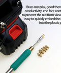 Heat Insert Nut Iron Tip Trimming Kit Internal Thread Soldering Iron Tip For TS21 C210 HS02B tool with nuts