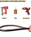 Suggested tools for using Smooth Out Your Backyard With This Top Shelf 120 Ft Wicker Repair Kit Dark Brown Rattan Strips.