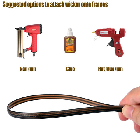 Suggested tools for using Smooth Out Your Backyard With This Top Shelf 120 Ft Wicker Repair Kit Dark Brown Rattan Strips.