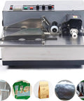 Automatic Ink Wheel Marking Machine For Dry Batch Coding And Product Label Dating, stainless steel construction for industrial use.