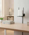 Wall Mounted Router And Electronics Mounting Bracket One Piece Construction For A Floating Shelf Setup In Carbon Steel Elevating Routers