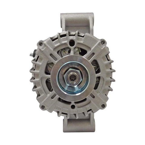 Front view of Heavy Duty 12V 150 Amp Alternator For Ford F150 2010 to 2014 V8 Six Point Two Liter Workhorse Quality And F250 F350 Super Duty 2011 2012