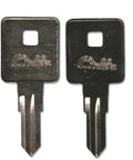 Two Code Cut Keys Set 8123 On 1605 Blank For Toolbox Locks Replacement Keys That Fit A Wide Range Of Tool Chests And Cabinet Locks