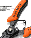 Close-up of ergonomic molded grip handle on a 6-In-1 Convertible Snap Ring Pliers Set With Four Interchangeable Heads for precise control.