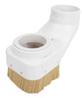 Tough 100Mm Abs Cnc Spindle Dust Shoe Paired With A Snug Fit Brush Hood for effective dust collection in woodworking.