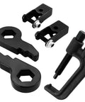 Beefy Direct Mount One To Three Inch Torsion Bar Keys Lift Kit Arrives Loaded With Drop Dead Easy Unloading Tool and Extended Shock Isolators, includes adjustable tools.