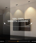 Dimmable 2-Head LED Recessed Spotlight Kit With Cree COB, 14W Total, 2x7W, smooth dimming feature demonstration