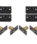 4 Pack Adjustable Door Ball Catch With Strike Plate Stainless Steel Black Invisible Door Hardware set layout view