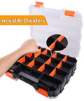 RC Gear Organizer Box with Adjustable Compartments and Removable Dividers, open showing interior compartments.