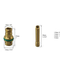 Brass components from TIG Welding Torch Accessory Kit With Wedge Collets 4CBGS 4C GS Series Tungsten Adapters