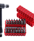 Badass Security Torx Bit Set With Magnetic Extension Holder and L Spanner, includes multiple tamper resistant star drive bits.