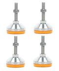 Adjustable Feet M20x85mm For Furniture And Machinery Workhorse Leveling Legs Set For Tables Cabinets Desks Workbenches And Industrial Equipment 115mm Total Height 80mm Base Swivel Levelers Easy Install, 4-pack metal feet