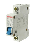 One Pole 20A 230/400V Low Voltage Miniature Circuit Breaker Din Rail Mount DZ47-63 C20 front view