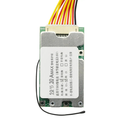 Beast Ready 36V 10S 30A Lithium Battery Protection Board With Smart Balance Balancer and connectors for electric bikes.