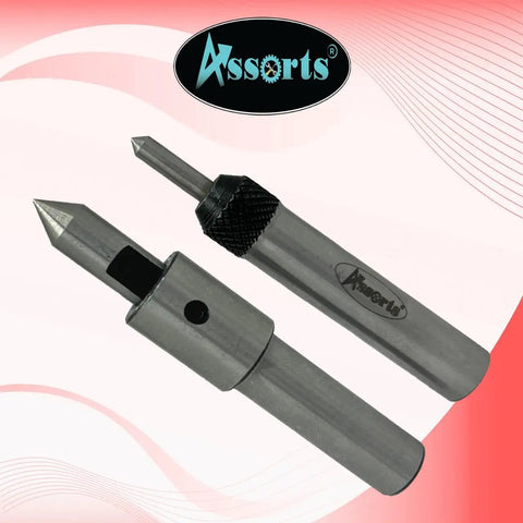 Two Pack Spring Center Tap Guide Tools For Precise Thread Alignment On Lathes Mills And Jig Borers MT2 And MT3 Shank Options