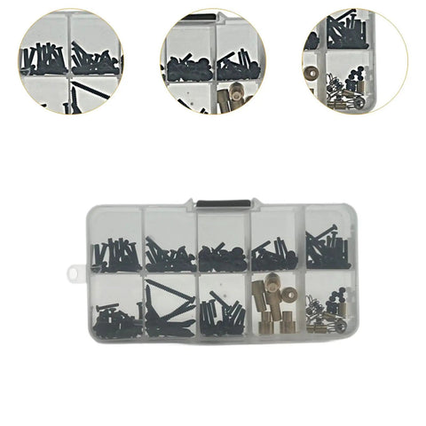 182 Pieces RC Car Screws Set With Metal And PP Fasteners in storage box