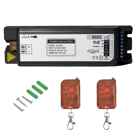 Door Access Control System Kit With 1200Lbs Magnetic Lock Tuya App Remote Access Stainless Steel Exit Button Power Supply Controller