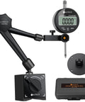 Neoteck digital dial indicator gauge with magnetic base on adjustable arm; 0-1 in range; storage case
