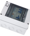 Rock Solid Household Circuit Breaker in Crisp White, compact design, protects against overloads and short circuits.