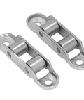 No Fuss Set Of Four Stainless Steel Sliding Door Rollers With Low Noise Barn Door Hardware Two Wheel Pulleys Easy Install