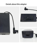 29V 2A Recliner Power Supply Transformer For Lift Chairs AC DC Switching Adapter No Fuss Plug And Play Universal Version Fits All Recliners Includes 4 Foot US Cord Safe Reliable Replacement For Smooth Chair Operation, black adapter