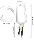 Beefy 3 Piece 18 Inch C Clamp Set With Metal Face Clamps Adjustable Opening Welding Locking C Type Wood Clamps front view