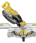 Front view of Workhorse 15 Amp Double Bevel 12 Inch Electric Compound Miter Saw With 14 Positive Stops Miter Detent Plate And Detent Override