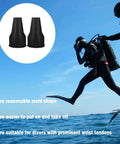 Silicone Drysuit Wrist Seal Replacement One Pair Zip Seal Compatible With Most Drysuits Durable Waterproof Cuff Gasket For Scuba Go To Freediving And Watersports Gear Easy Fit And Long Lasting Comfort shown with diver jumping into water.