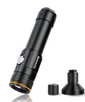 Image of V21 Ultra Bright 2500 Lumen Dive Light With IP68 Waterproof Rating Three Adjustable Beams Spot Flood Wide for diving.
