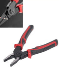 5 In 1 Wire Stripper And Handy Multifunction Pliers Set, Alloy Steel Heavy Duty Cutter For AWG 10 To 22 shown cutting wire