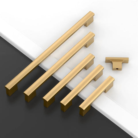 12 Pack 4 Inch Champagne Bronze Cabinet Pulls Set for Kitchen Cabinets and Cupboards Zinc Alloy Drawer Handles, size view.