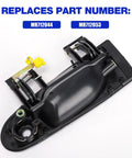 Two Front Exterior Door Handles Replacement For 1995 To 1999 Mitsubishi Eclipse, 1995 To 2000 Chrysler Sebring, 1995 To 2000 Dodge Avenger