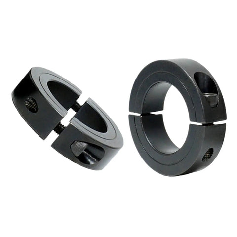 Double Split Shaft Collar Set Screw Style for Precise Axle Retention Inner Diameter 4 to 80mm Heavy Duty Clamp close-up view