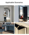 180 Degree Folding Door Hinge Kit For Small Spaces Wooden Sliding Hardware in four installation scenarios, demonstrating easy use.