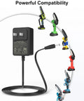 21V 1A Mini Chainsaw Battery Charger For Saker Seyvum Aker O Conn Mini Chainsaws Portable Lithium Battery Charger shown in use.