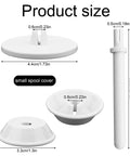 3 Piece Spool Pin Cap Set With Small And Large Spool Covers And Spool Pin Quick No Fuss Replacement Parts For Everyday Home Sewing Machines Durable Spool Cap Covers That Fit Most Domestic Machines. small spool cover 3.3cm and spool pin 6.3cm size diagram