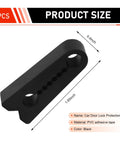 Tight 4 Piece Car Door Lock Covers Silences Rattling Clunks Smoothly Doubles As Shock Absorber Bumpers Easy Slip On Design Fits Just About Any Ride Keeps Door Closing Quiet Matte Black Pack size 0.4x1.65 inch