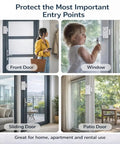 Wireless Remote Door And Window Alarm With Magnetic Sensor for front, sliding, patio doors and windows, easy to install.