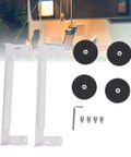Versatile Mini Satellite Car Mount Kit With Magnetic Base, includes brackets, discs, screws, and wrench