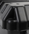Close-up of Heavy Duty Marine Battery Box Hella Durable ABS Shell with rounded corners for shockproof protection.