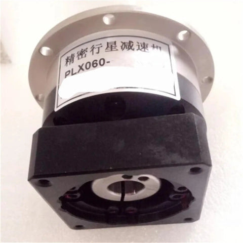 PLX060 Flange Output Planetary Gearbox Reducer For Nema 23 Stepper Motors with 8MM input shaft, side view showing mounting features.