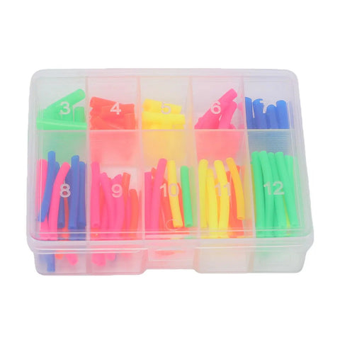 Snazzy 600 Pc Heat Shrink Tubing Kit With Colorful Wire Insulation Sleeves And Storage Boxes For Electricians Diy Car Repair And Cable Wrapping Projects That Get You Back On The Road Fast clear box of color-coded heat shrink tubes