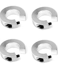 Ultimate 7 Pack Fixed Shaft Collars Locking Rings Linear Rail Drive Shafts Strong Build Handles Axial Radial Stress Durable Zinc Finish Keeps Things Rust Free Smooth Operation Easy Install Fix Machines Faster Real Deal No Brainer For All, 4-piece zinc shaft collars