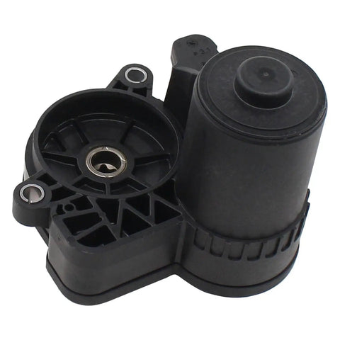 Slick Rear Driver Side Parking Brake Actuator For Honda Civic 2017 Through 2021, durable black plastic construction, top view.