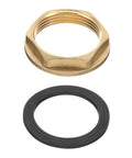 Real Deal Brass Faucet Lock Nut With Silicone Washer For G1 Female Pipe Threading Heavy Duty Kitchen Basin Sink Plumbing with washer.