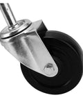 Close-up of Gate Caster Wheel Kit 4 Inch Spring Loaded Swivel For Uneven Ground, showing wheel and metal bracket detail