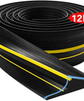 Universal Garage Door Threshold Seal Strip Kit 12 Ft Bottom Weather Stripping Rubber Replacement Waterproof Yellow detail
