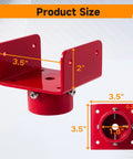 2 Pack U Shaped Bottle Jack Post Adapter For 4x2 4x4 4x6 Wood Beams Heavy Duty Steel Beefy U Head Stand Adapter dimensions.