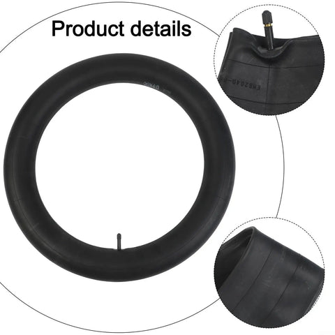 Heavy Duty 20x4 Inch Bike Inner Tube For Fat Tire Snow Bikes Made From Thick Puncture Proof Rubber For Harsh Winter Terrain And Long Lasting Rides, black valve detail